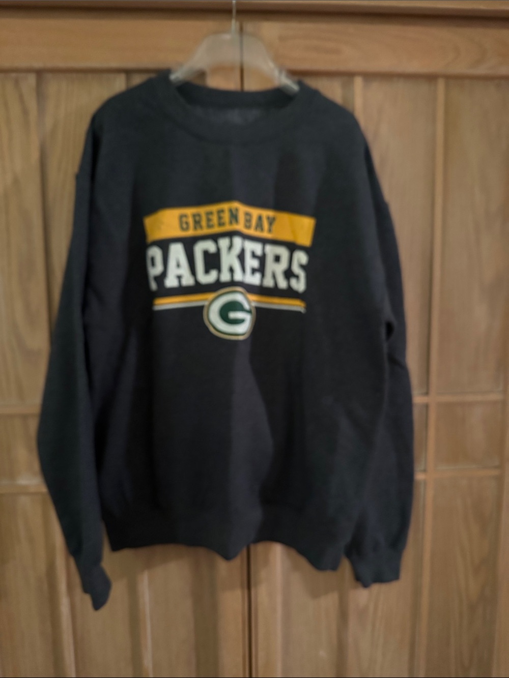 Green Bay Packers Black Crewneck Sweatshirt